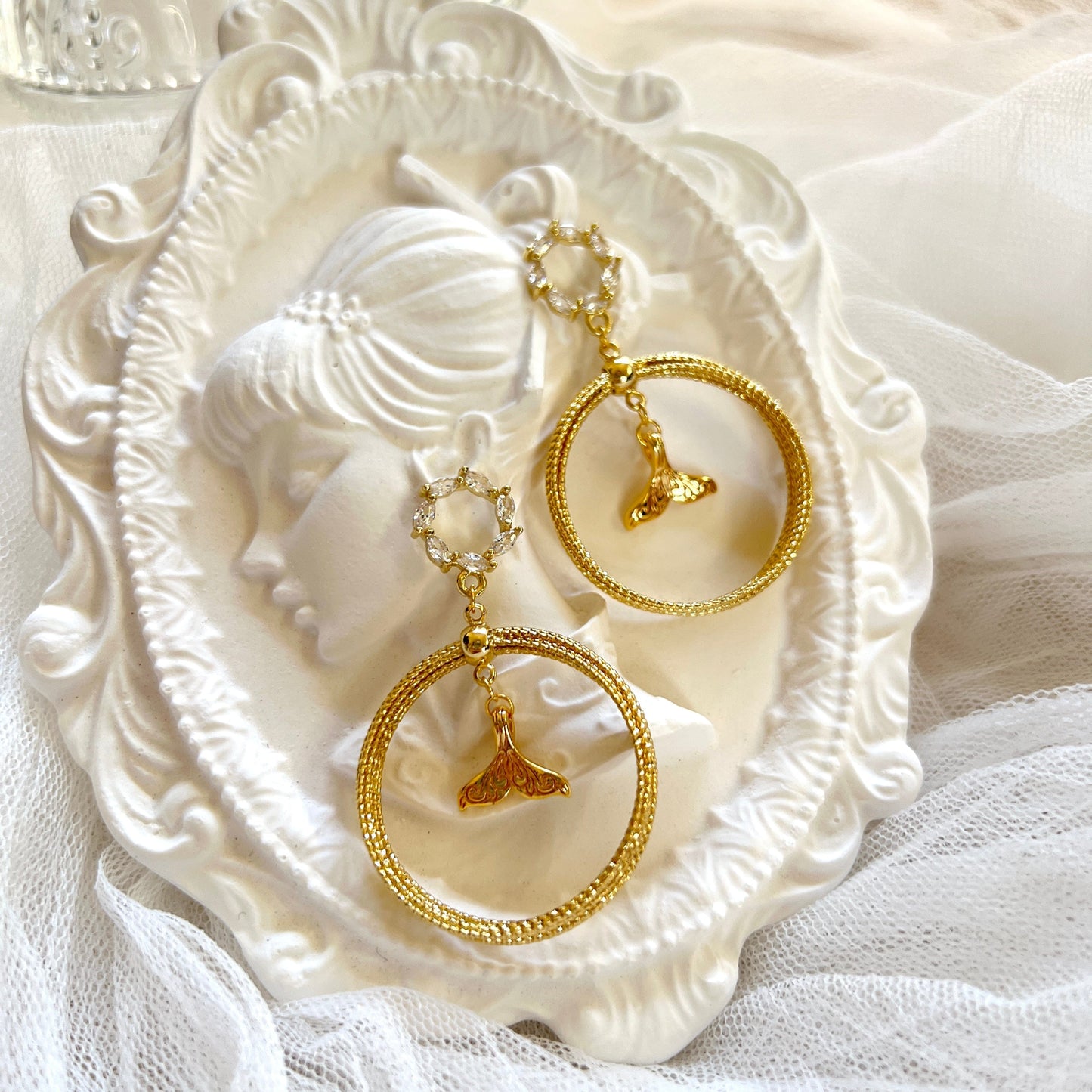 Mermaidland.offical Earrings Floral Mermaid