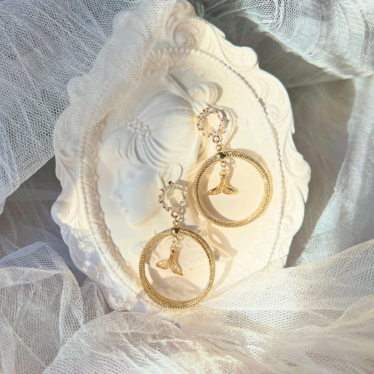 Mermaidland.offical Earrings Floral Mermaid
