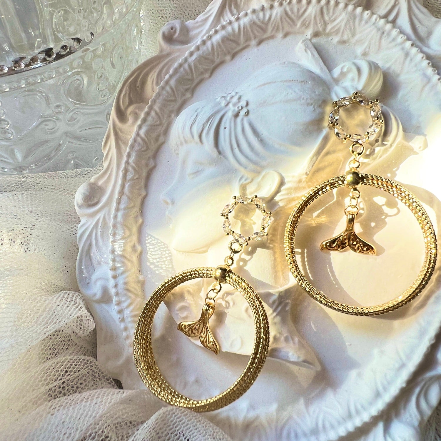 Mermaidland.offical Earrings Floral Mermaid