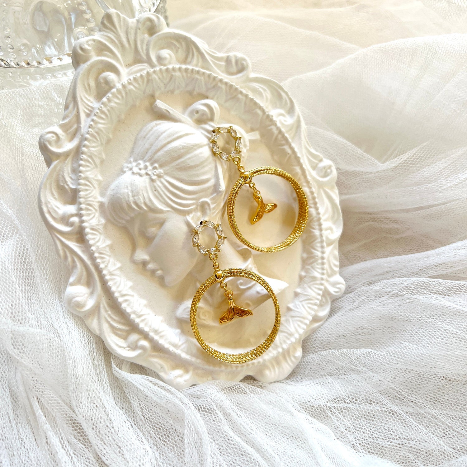 Mermaidland.offical Earrings Floral Mermaid