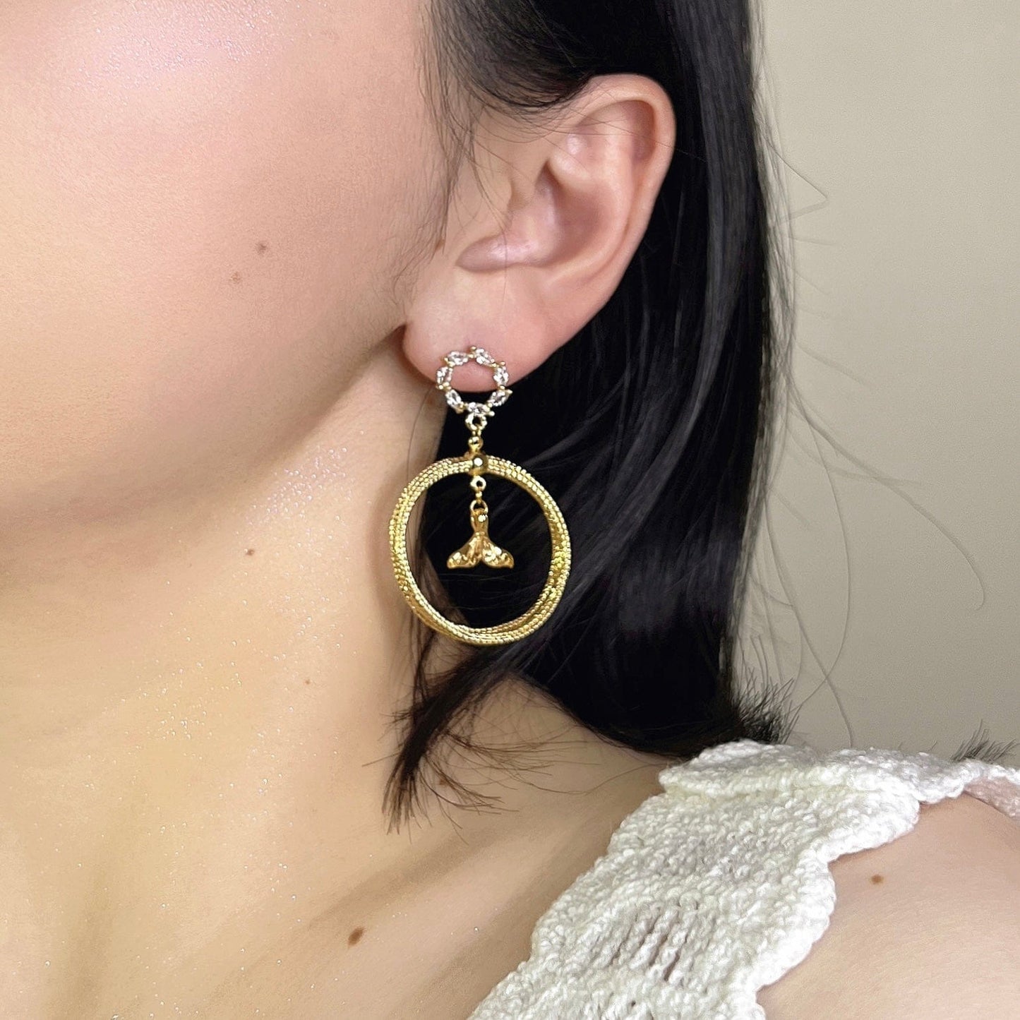 Mermaidland.offical Earrings Floral Mermaid