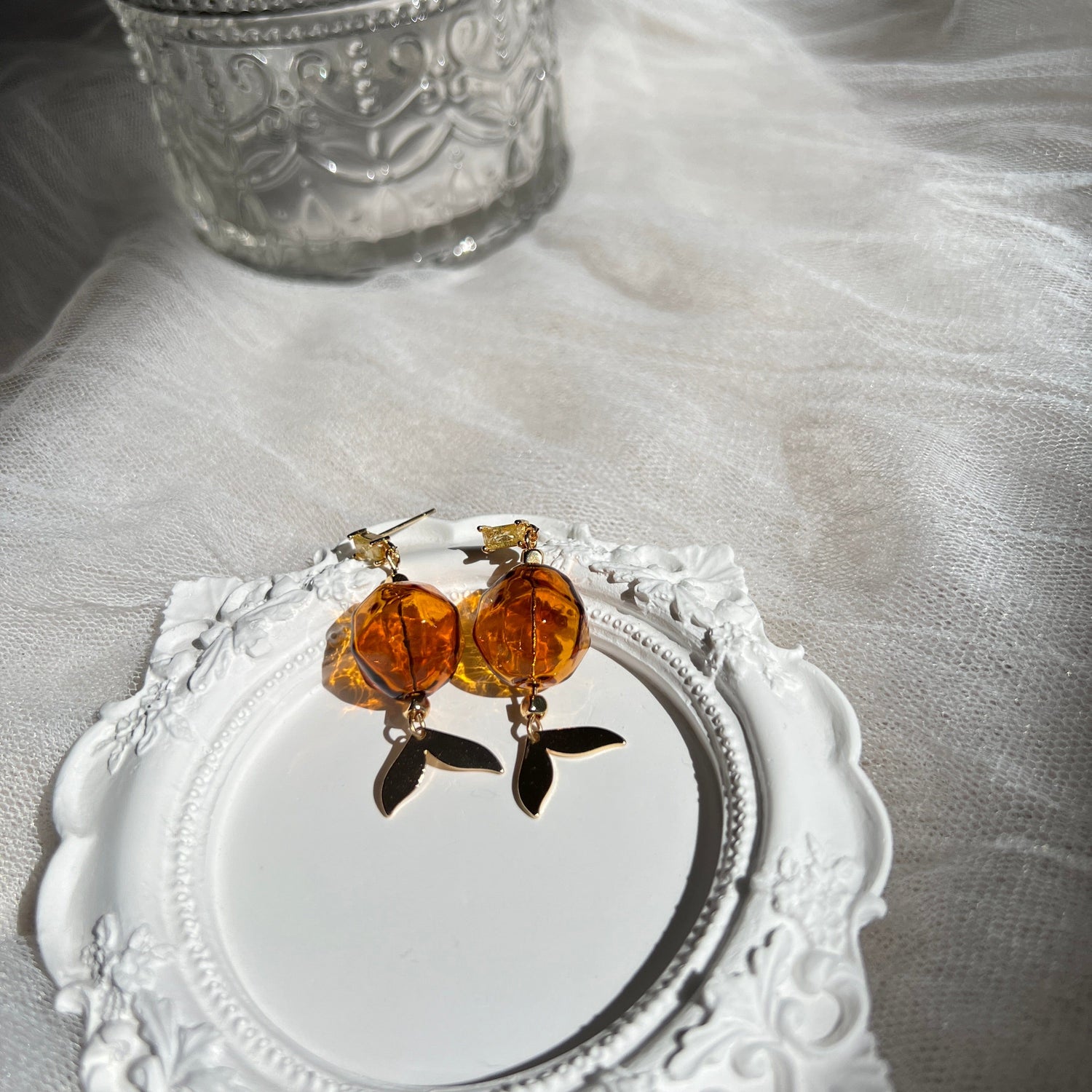Mermaidland.offical Earrings Glass Mermaid Tail