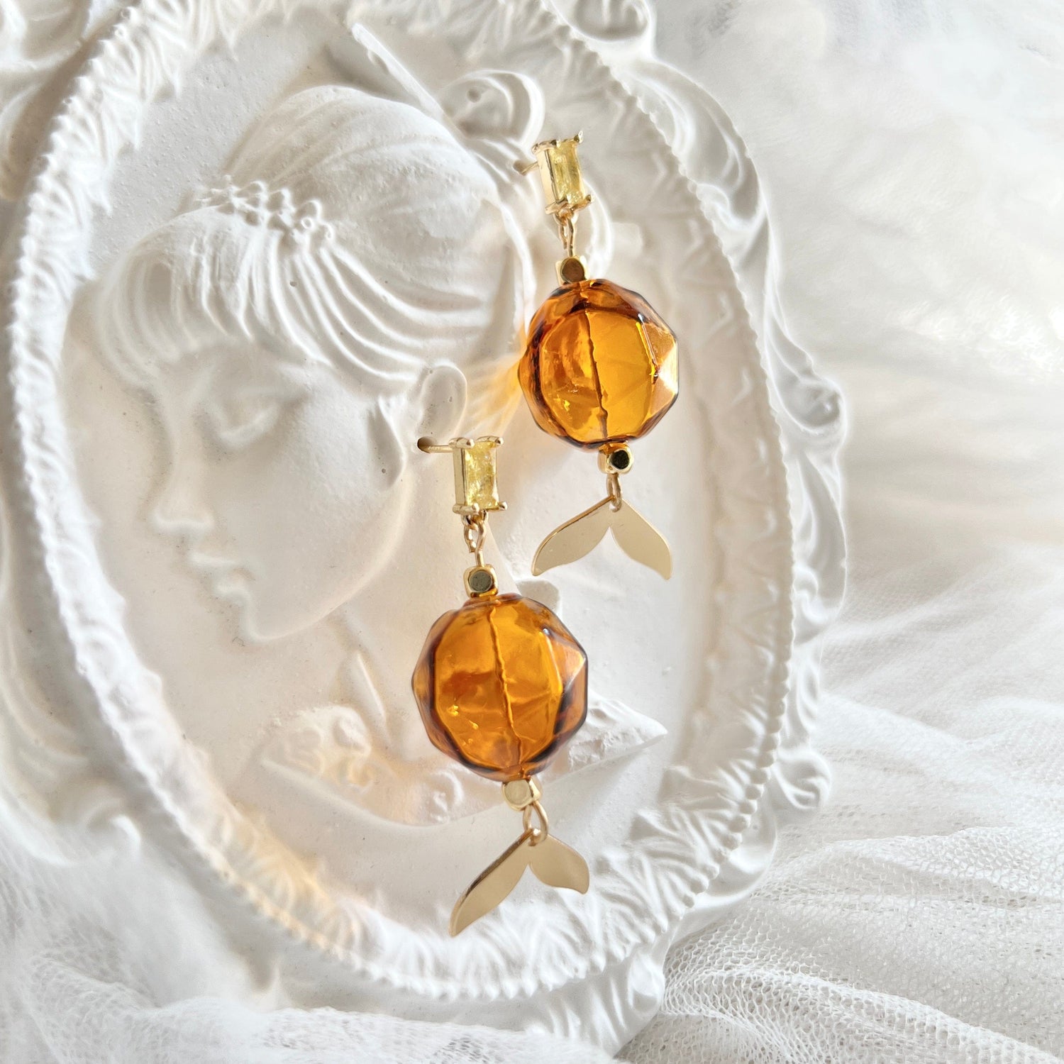 Mermaidland.offical Earrings Glass Mermaid Tail