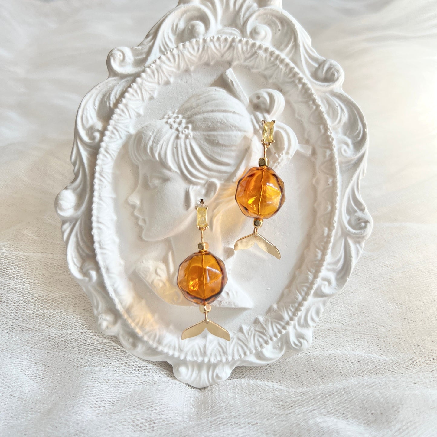 Mermaidland.offical Earrings Glass Mermaid Tail