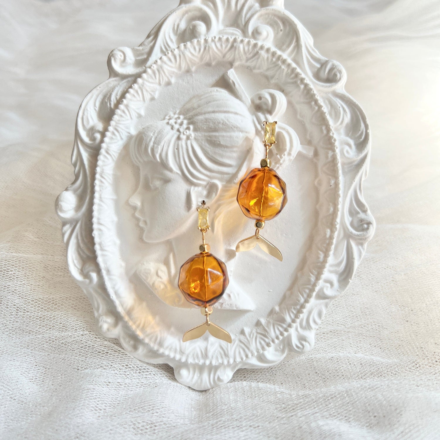Mermaidland.offical Earrings Glass Mermaid Tail