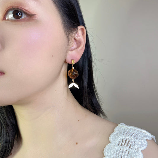 Mermaidland.offical Earrings Glass Mermaid Tail