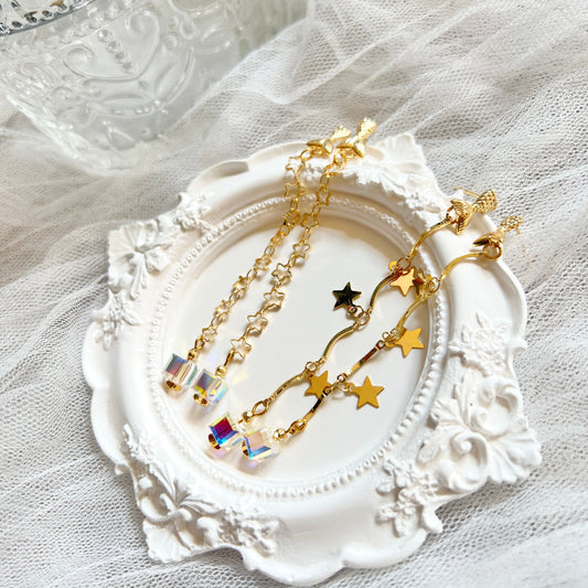 Mermaidland.offical Earrings Mermaid Tail Star With Crystal