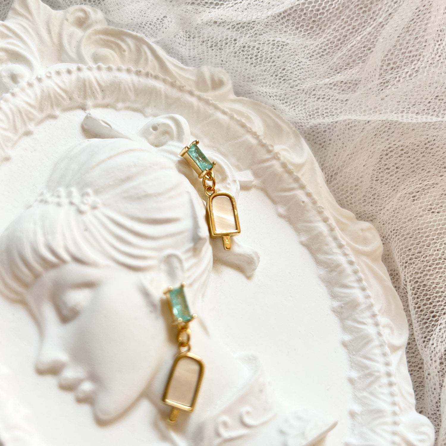 Mermaidland.offical Earrings Mint Ice Cream