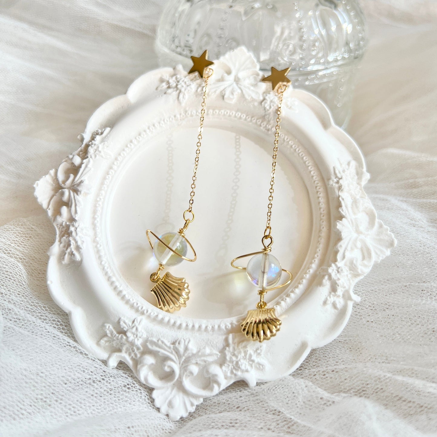 Mermaidland.offical Earrings Planet Shell