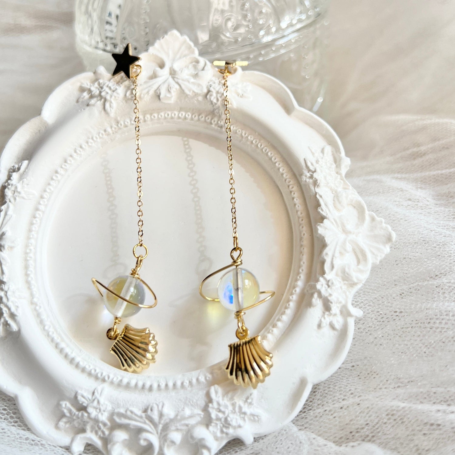 Mermaidland.offical Earrings Planet Shell