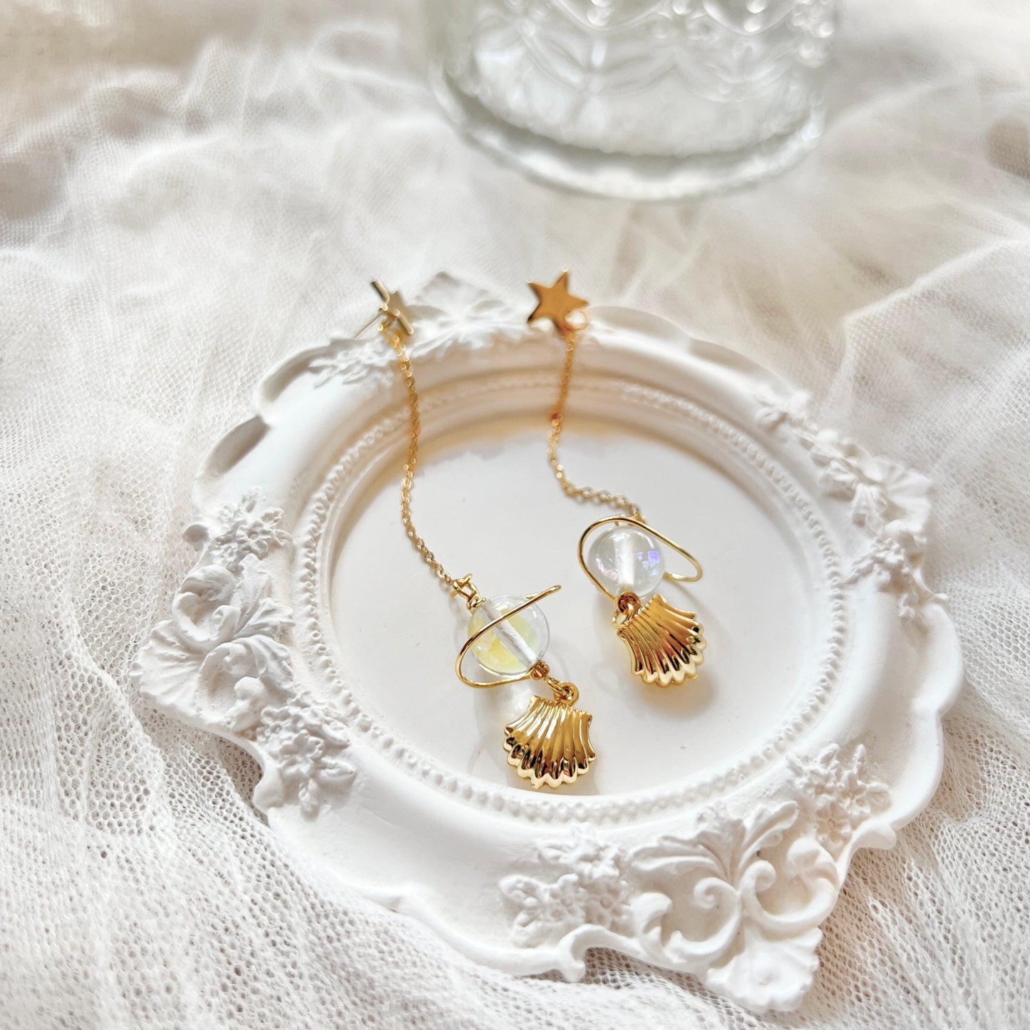 Mermaidland.offical Earrings Planet Shell