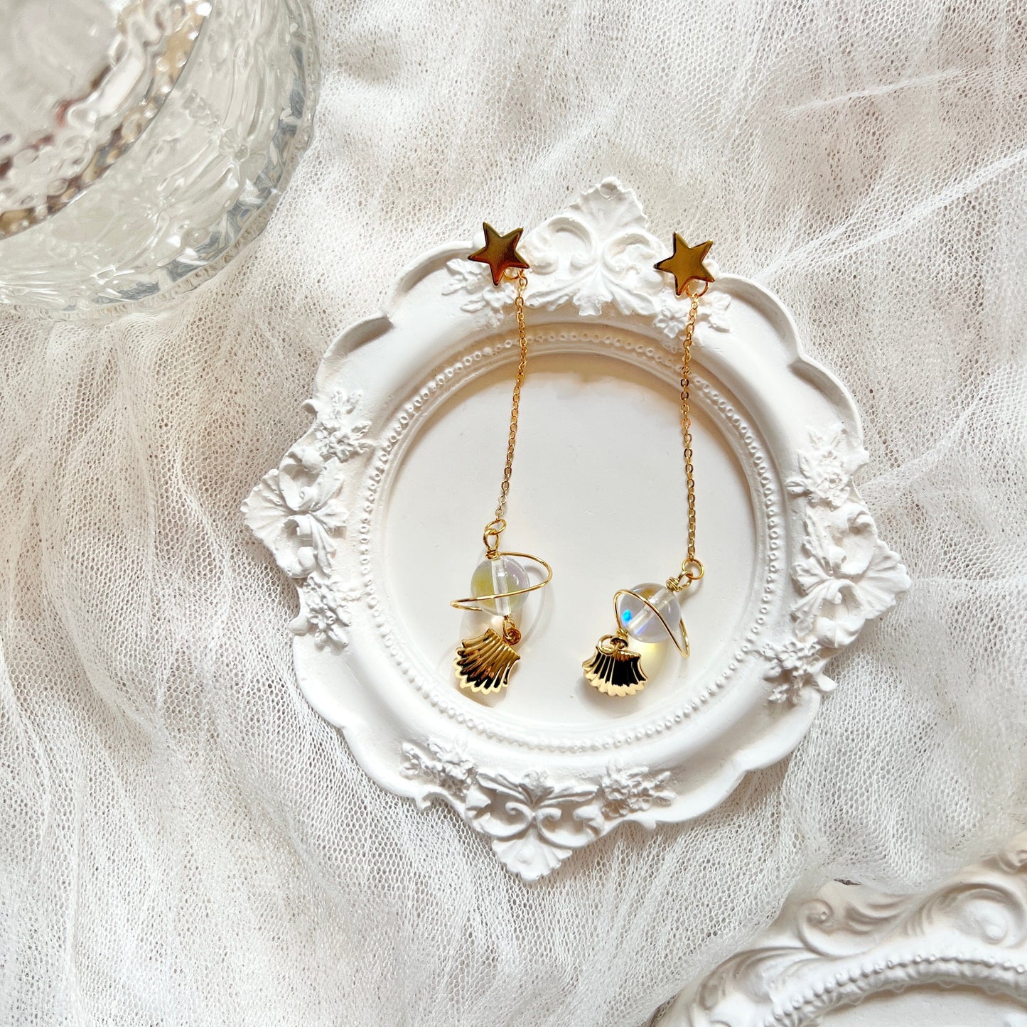 Mermaidland.offical Earrings Planet Shell