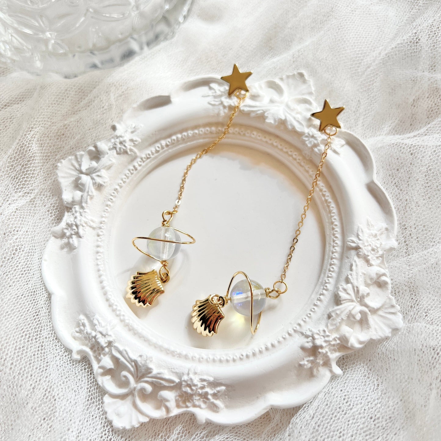 Mermaidland.offical Earrings Planet Shell