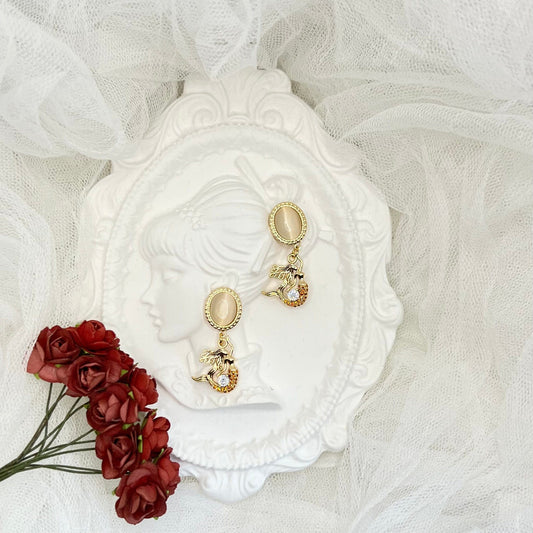 Mermaidland.offical Earrings Vintage Unique Mermaid