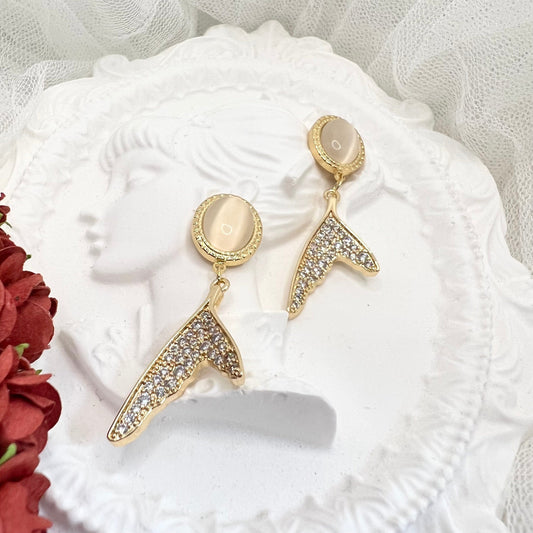 Mermaidland.offical Earrings Vintage Unique Mermaid Tail